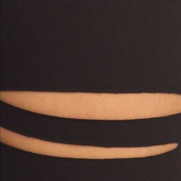 Plus size high waist leggings shredded distressed - Picture 4 of 5